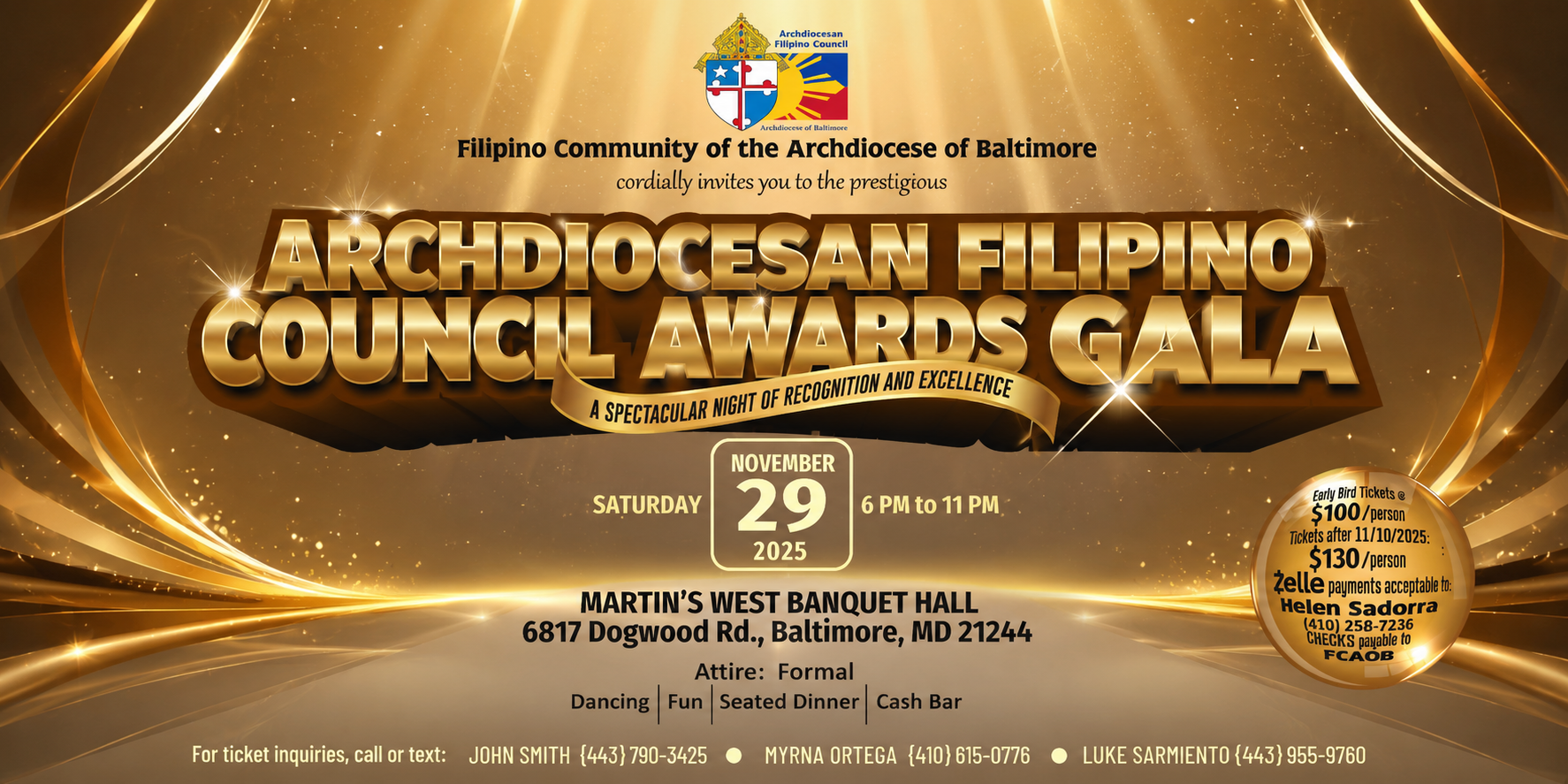 Archdiocesan Filipino Council Awards Gala